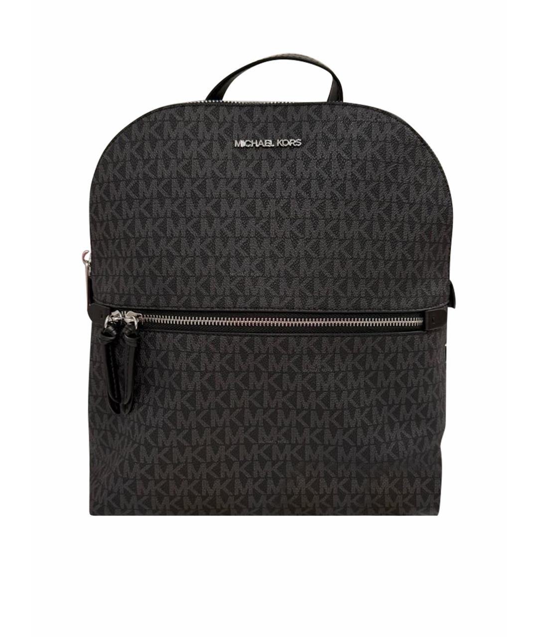 MICHAEL KORS Антрацитовый рюкзак из искусственной кожи, фото 1