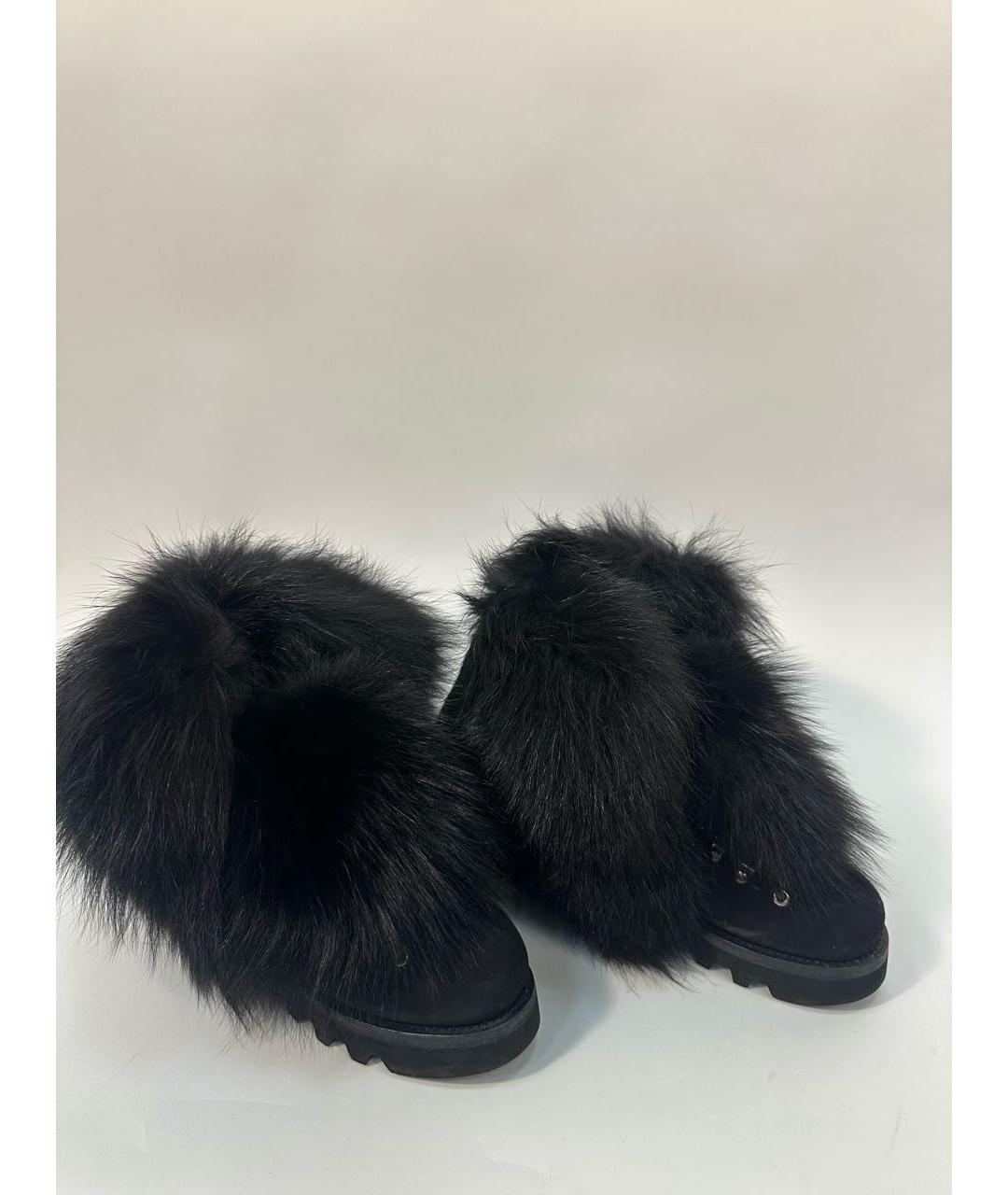 ERMANNO SCERVINO Черные замшевые ботинки, фото 8