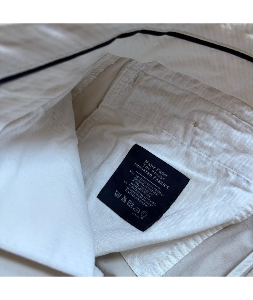 POLO RALPH LAUREN Бежевые хлопковые брюки чинос, фото 3
