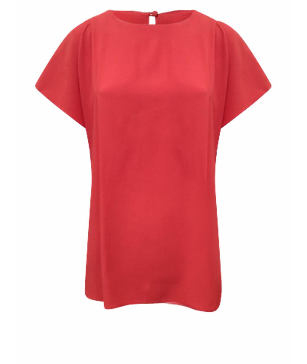 RED VALENTINO Красная ацетатная блузы, фото 1