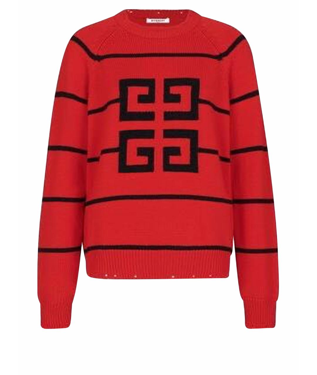 GIVENCHY Красный джемпер / свитер, фото 1