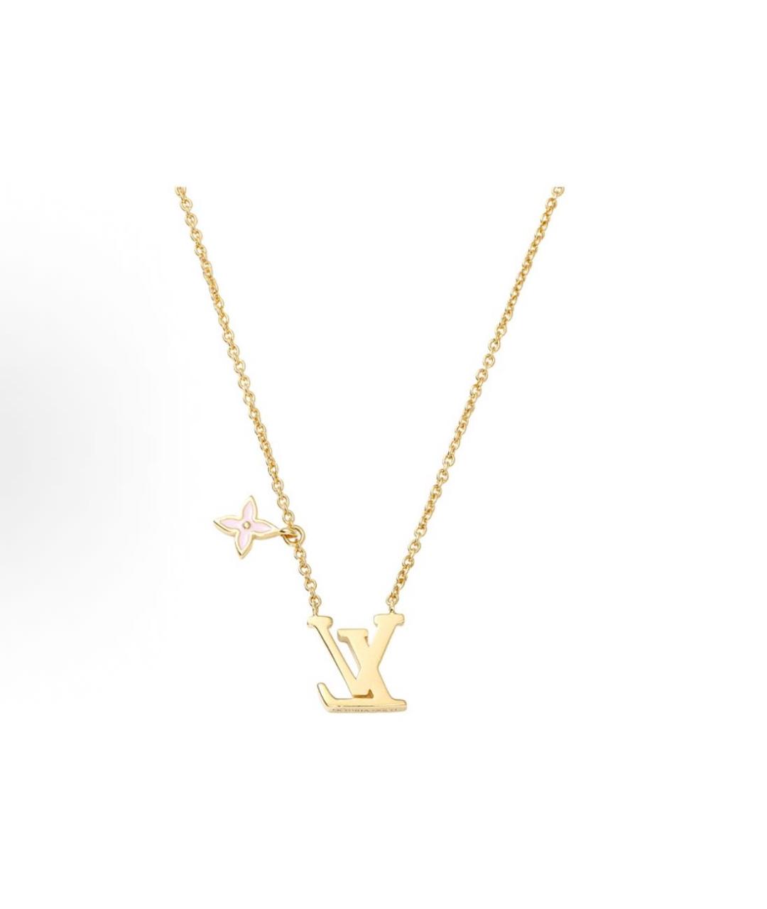 LOUIS VUITTON Золотая латунная подвеска, фото 3