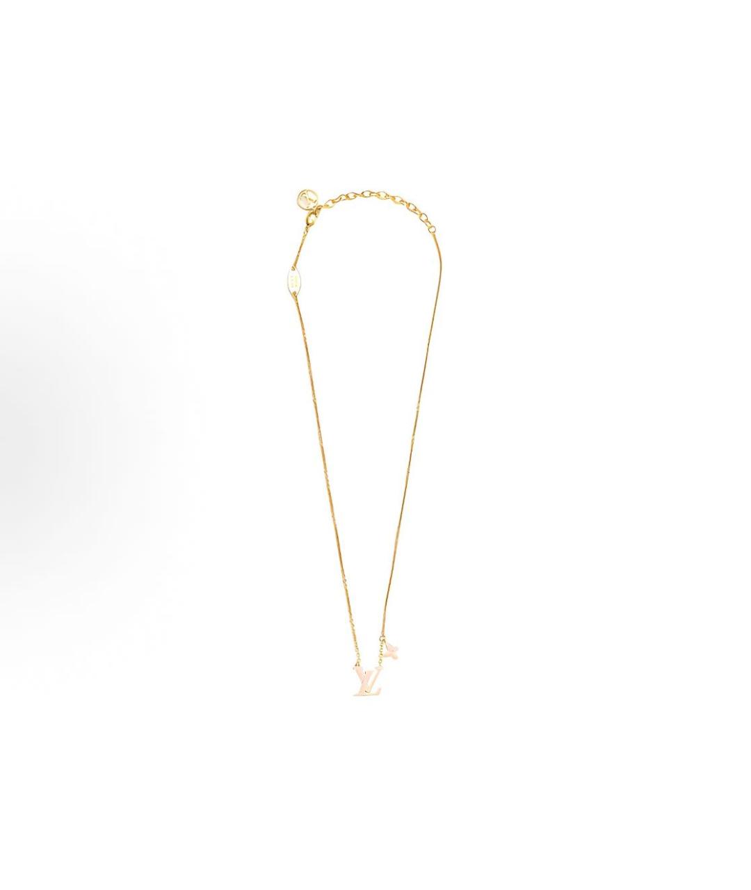 LOUIS VUITTON Золотая латунная подвеска, фото 2