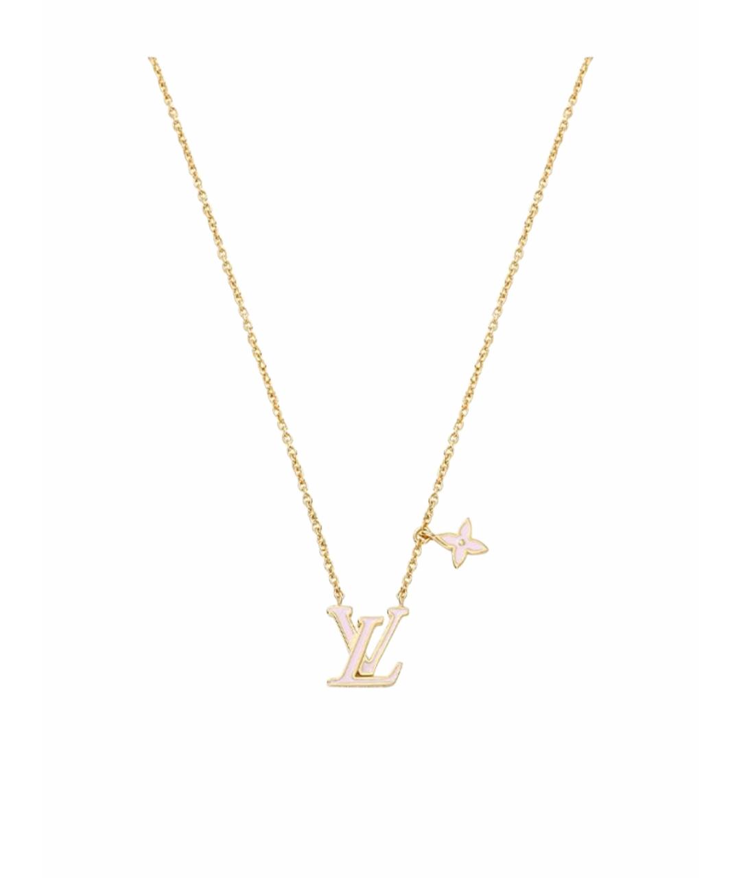 LOUIS VUITTON Золотая латунная подвеска, фото 1