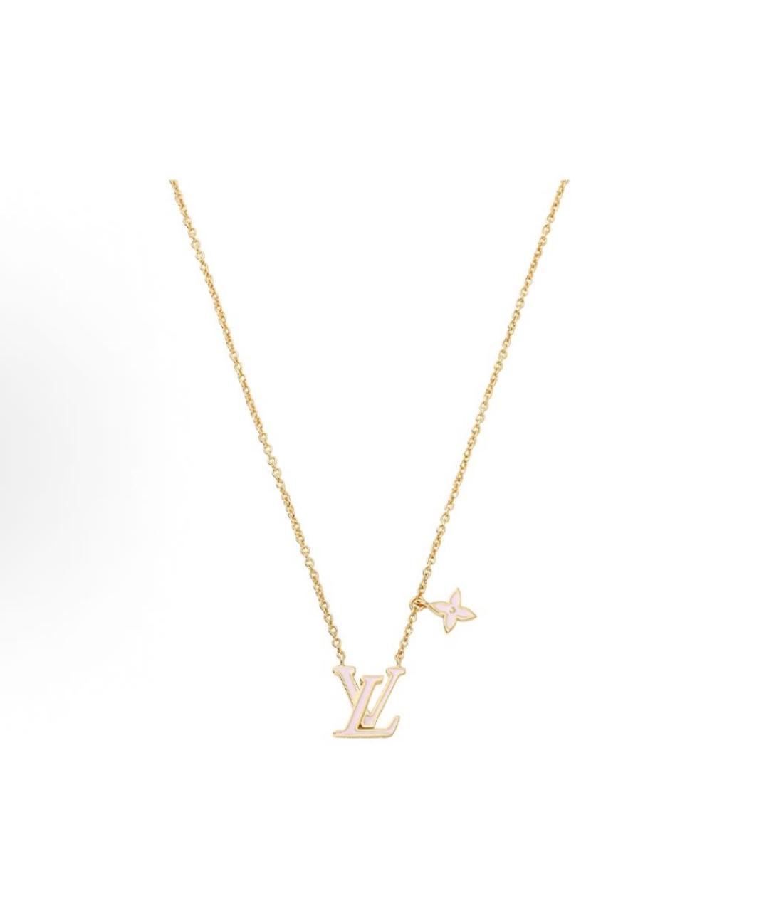 LOUIS VUITTON Золотая латунная подвеска, фото 4