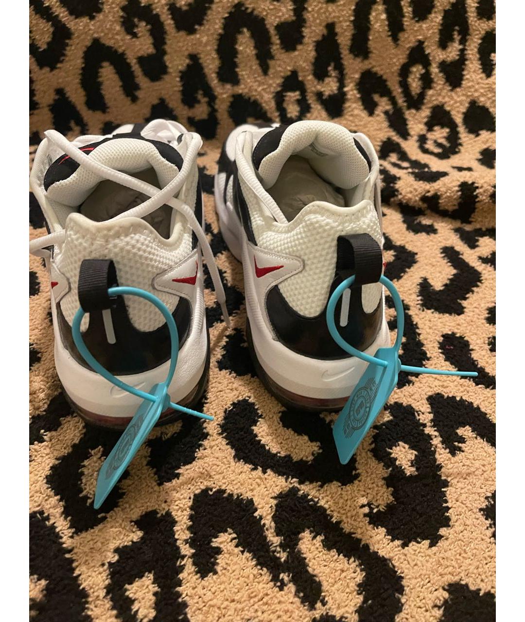 NIKE Белые текстильные низкие кроссовки / кеды, фото 4