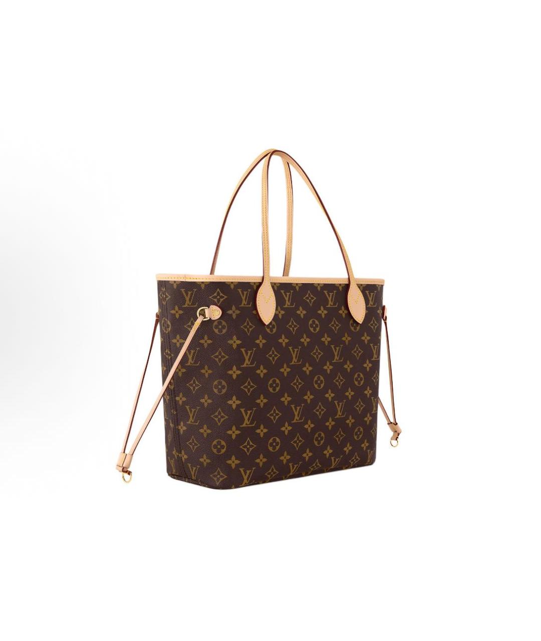 LOUIS VUITTON Коричневая кожаная сумка тоут, фото 3
