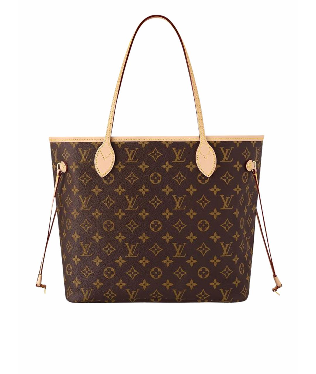 LOUIS VUITTON Коричневая кожаная сумка тоут, фото 1