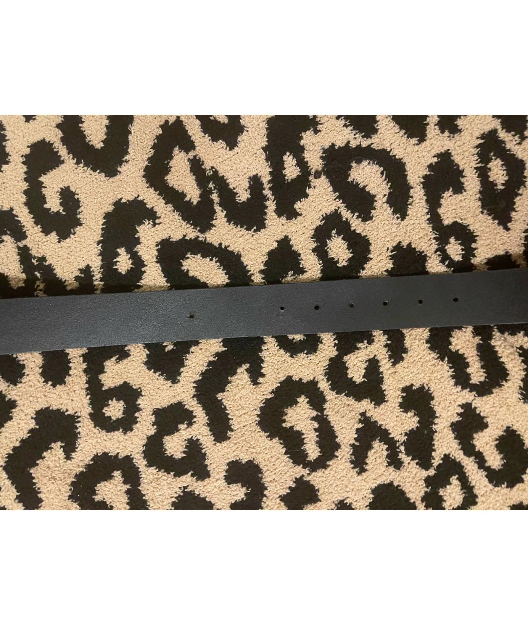 GUCCI Черный кожаный ремень, фото 4