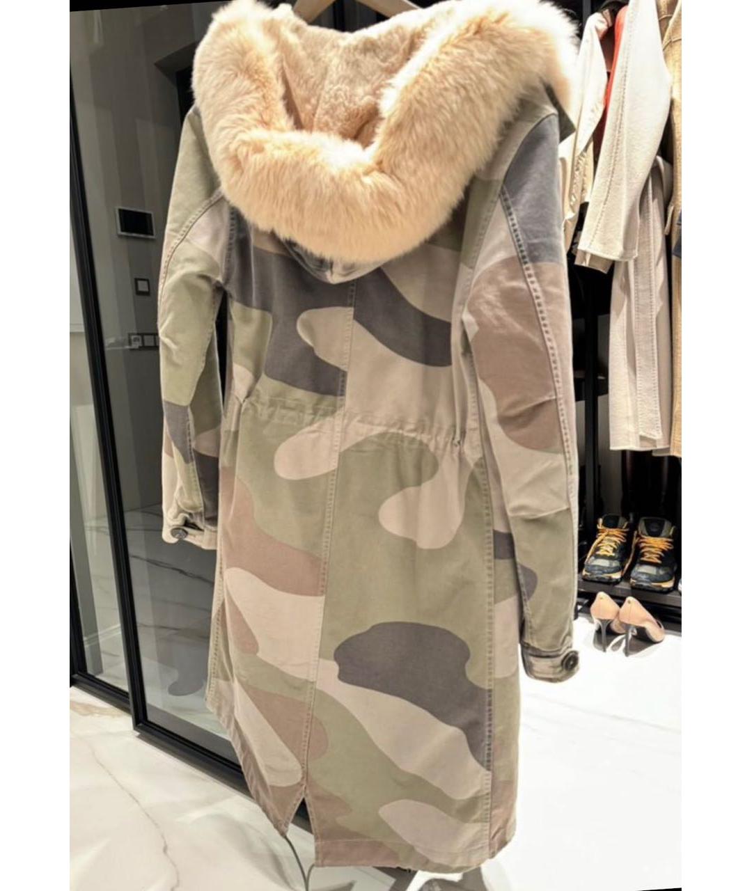ARMY YVES SALOMON Хаки хлопковая парка, фото 2
