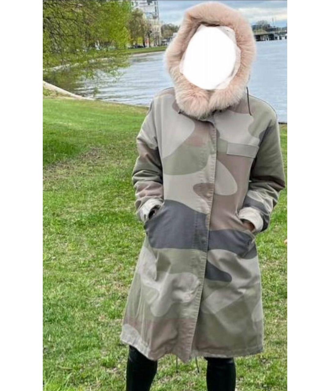 ARMY YVES SALOMON Хаки хлопковая парка, фото 4