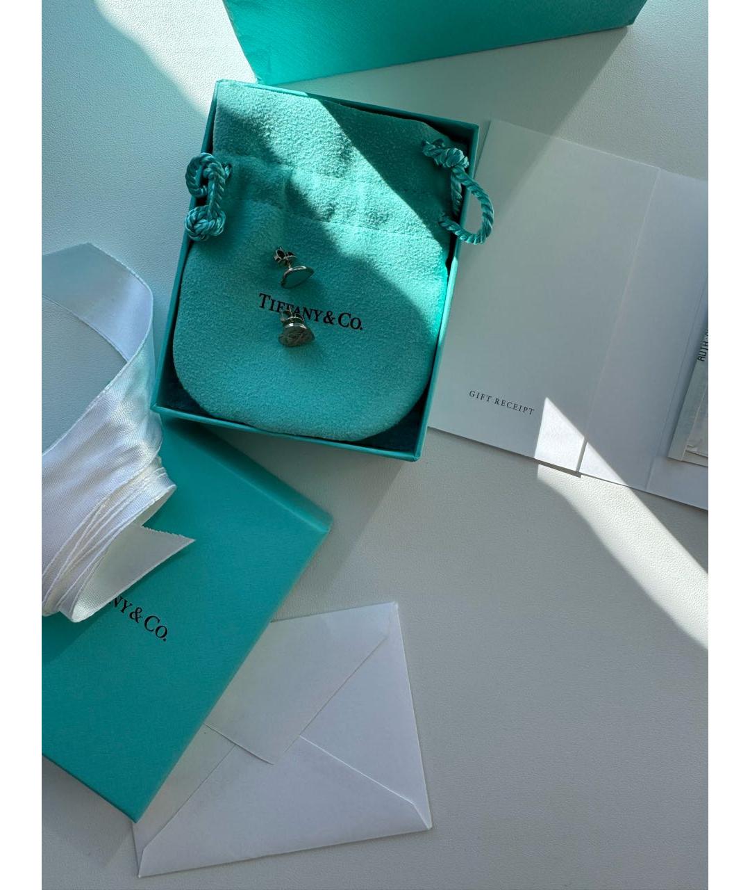 TIFFANY&CO Бирюзовые серебряные серьги, фото 4