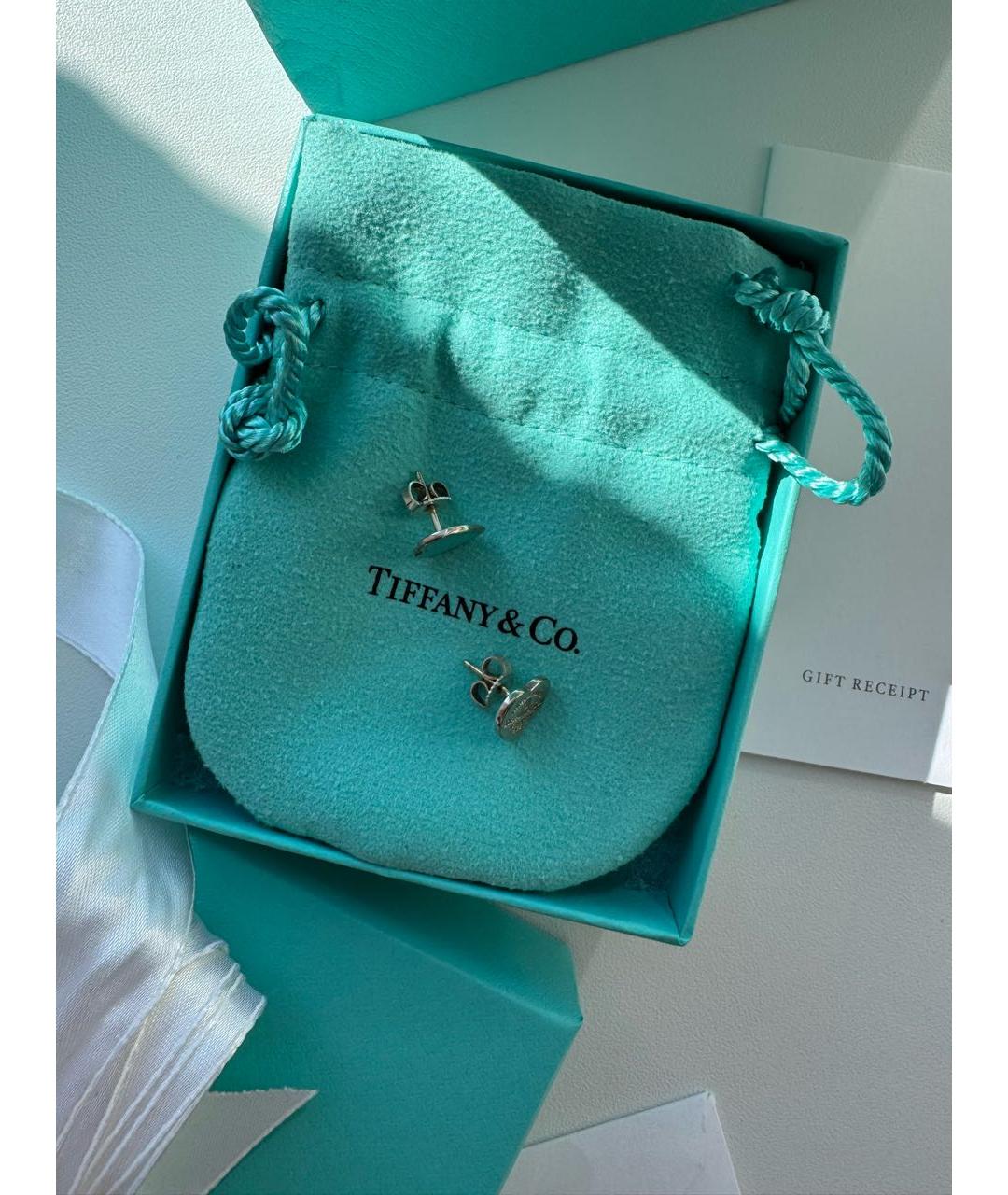 TIFFANY&CO Бирюзовые серебряные серьги, фото 3