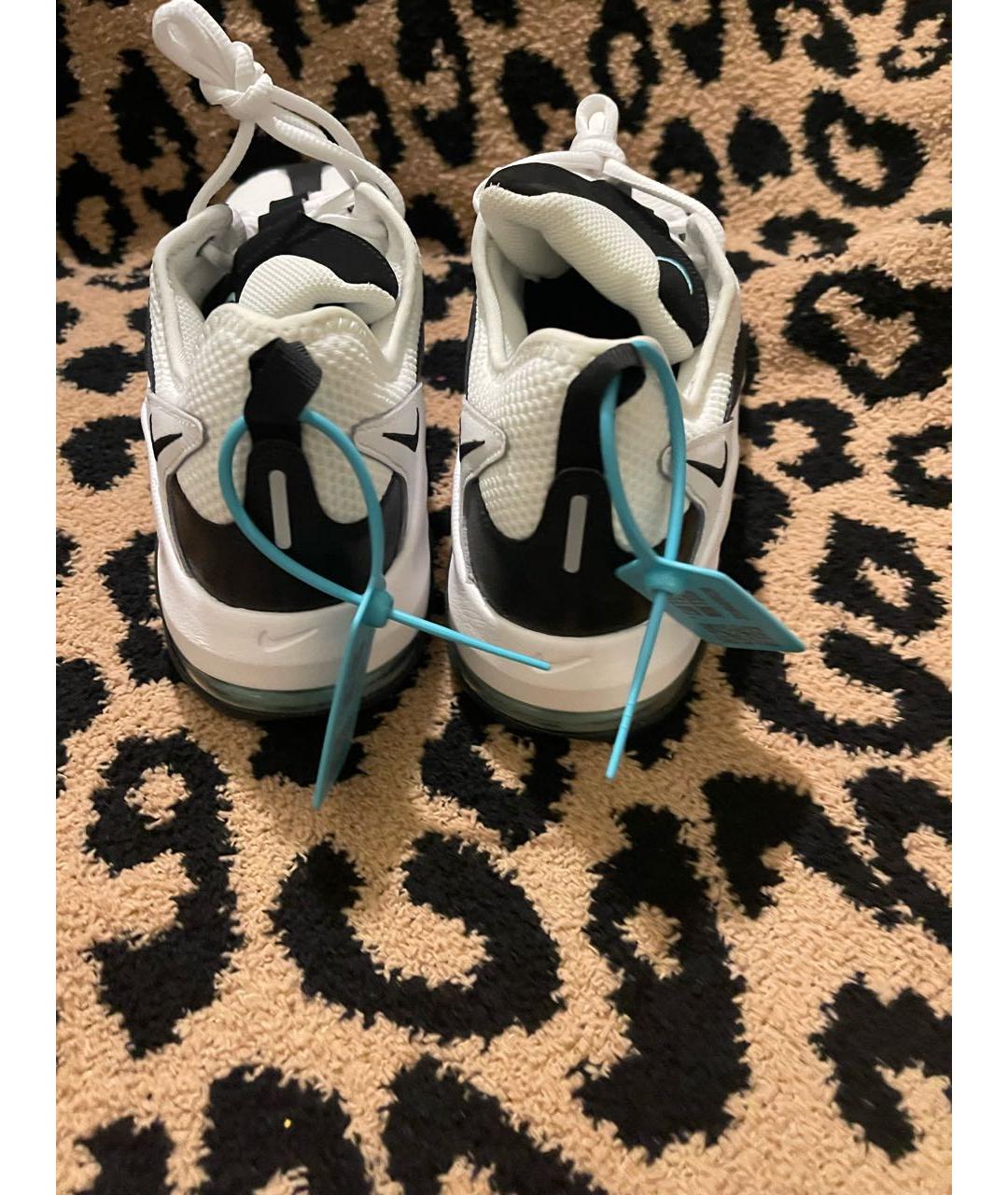 NIKE Белые текстильные низкие кроссовки / кеды, фото 4