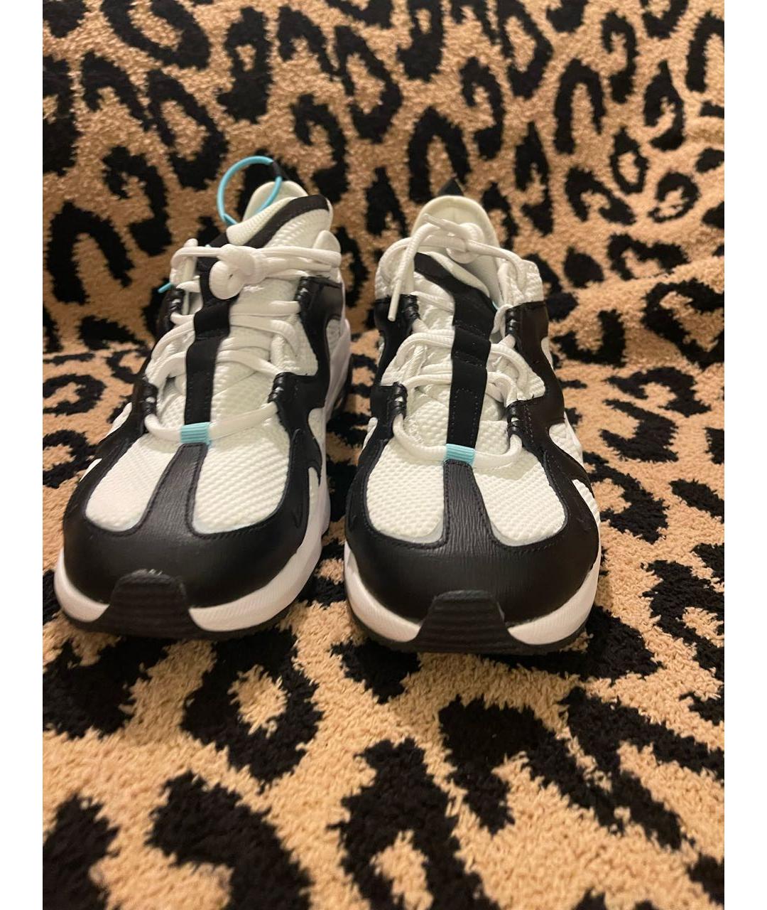 NIKE Белые текстильные низкие кроссовки / кеды, фото 2