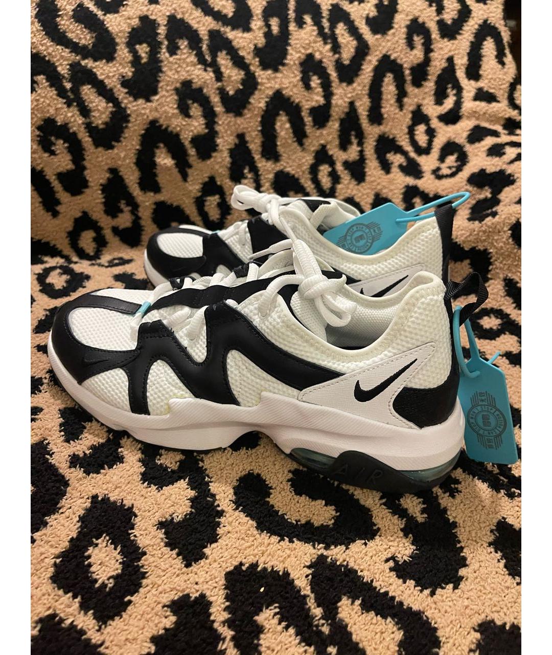 NIKE Белые текстильные низкие кроссовки / кеды, фото 6