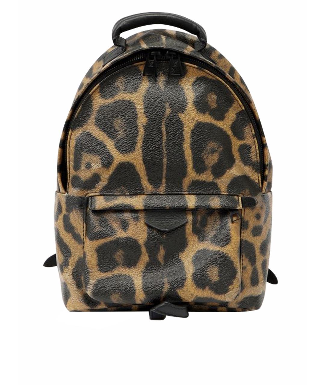 LOUIS VUITTON Коричневый кожаный рюкзак, фото 9