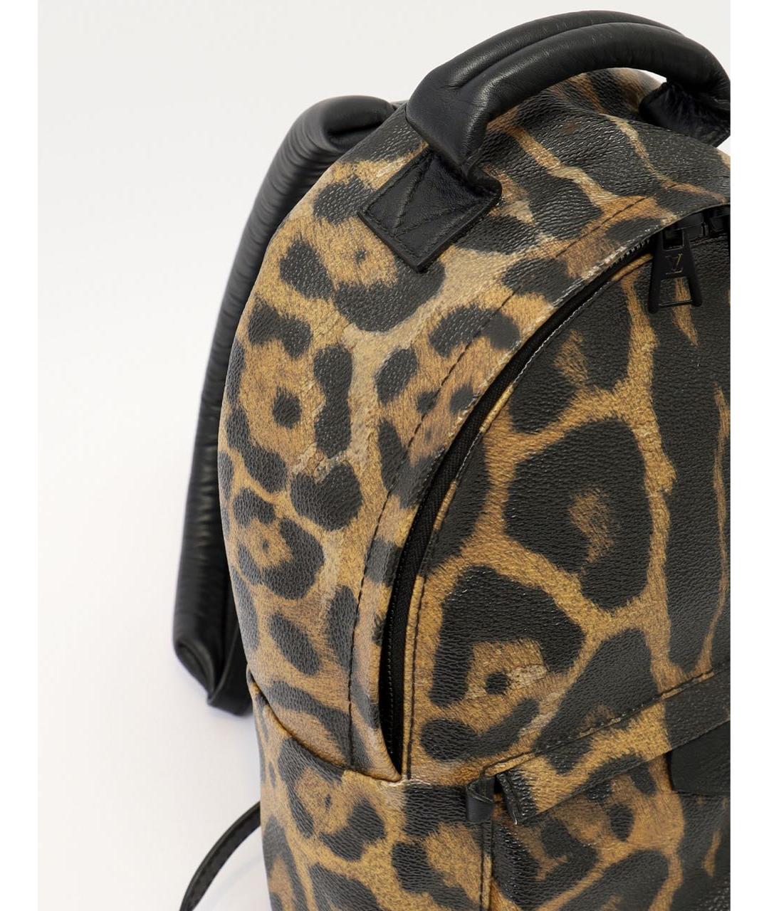 LOUIS VUITTON Коричневый кожаный рюкзак, фото 4