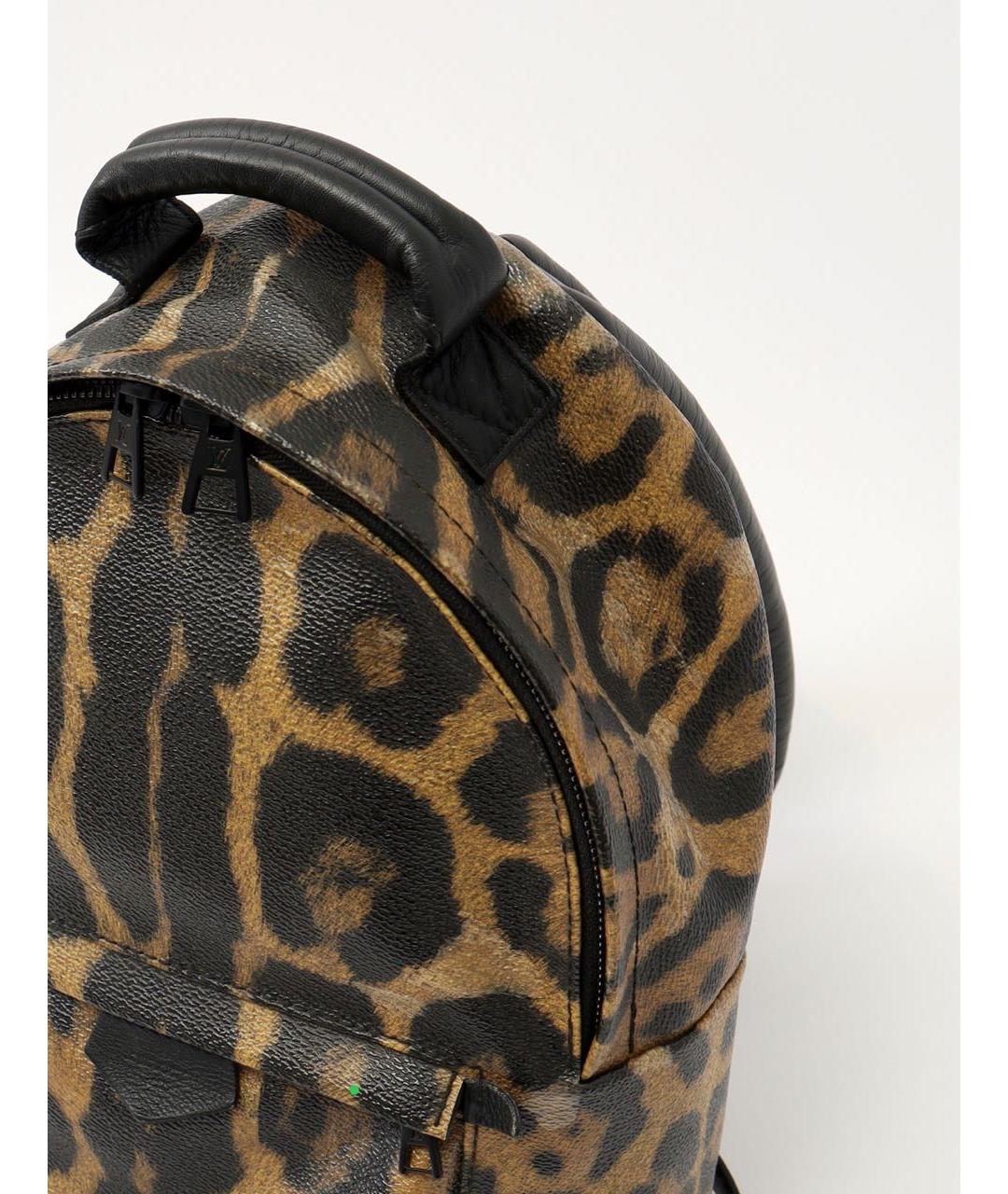 LOUIS VUITTON Коричневый кожаный рюкзак, фото 5