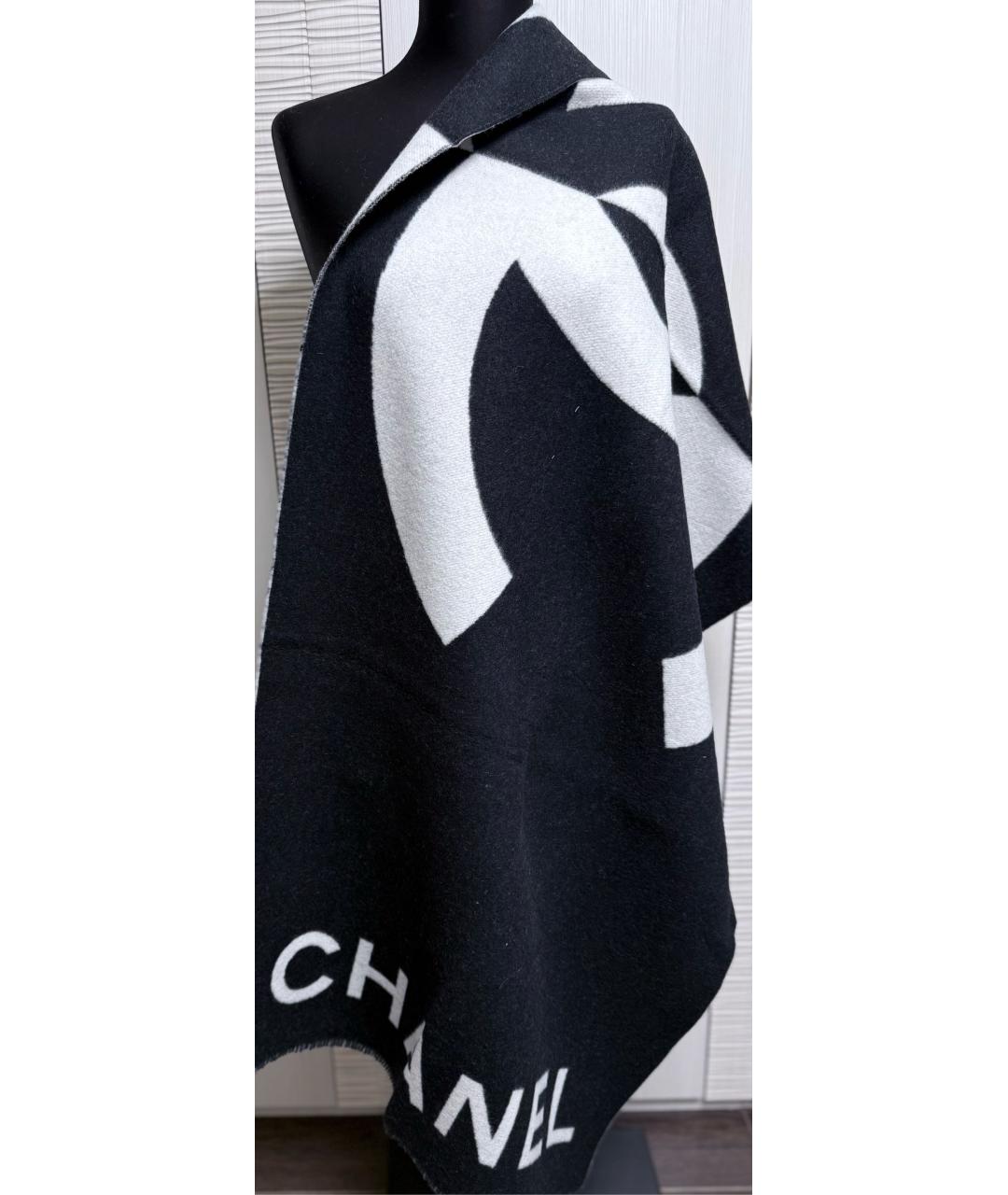 CHANEL Белый кашемировый шарф, фото 6