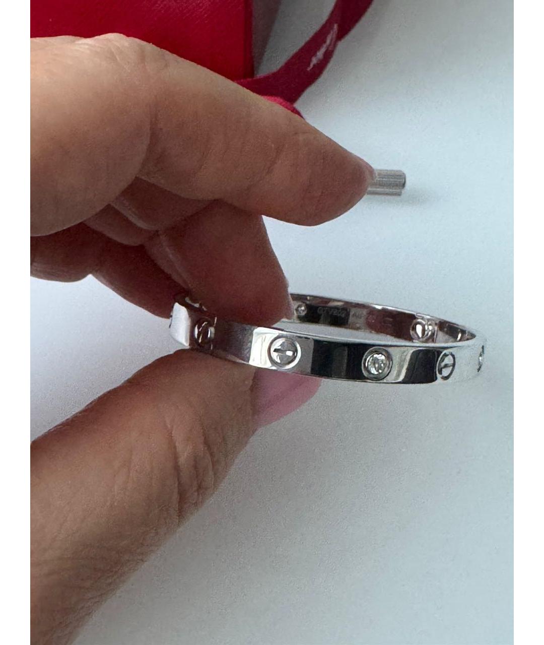 CARTIER Белый браслет из белого золота, фото 3