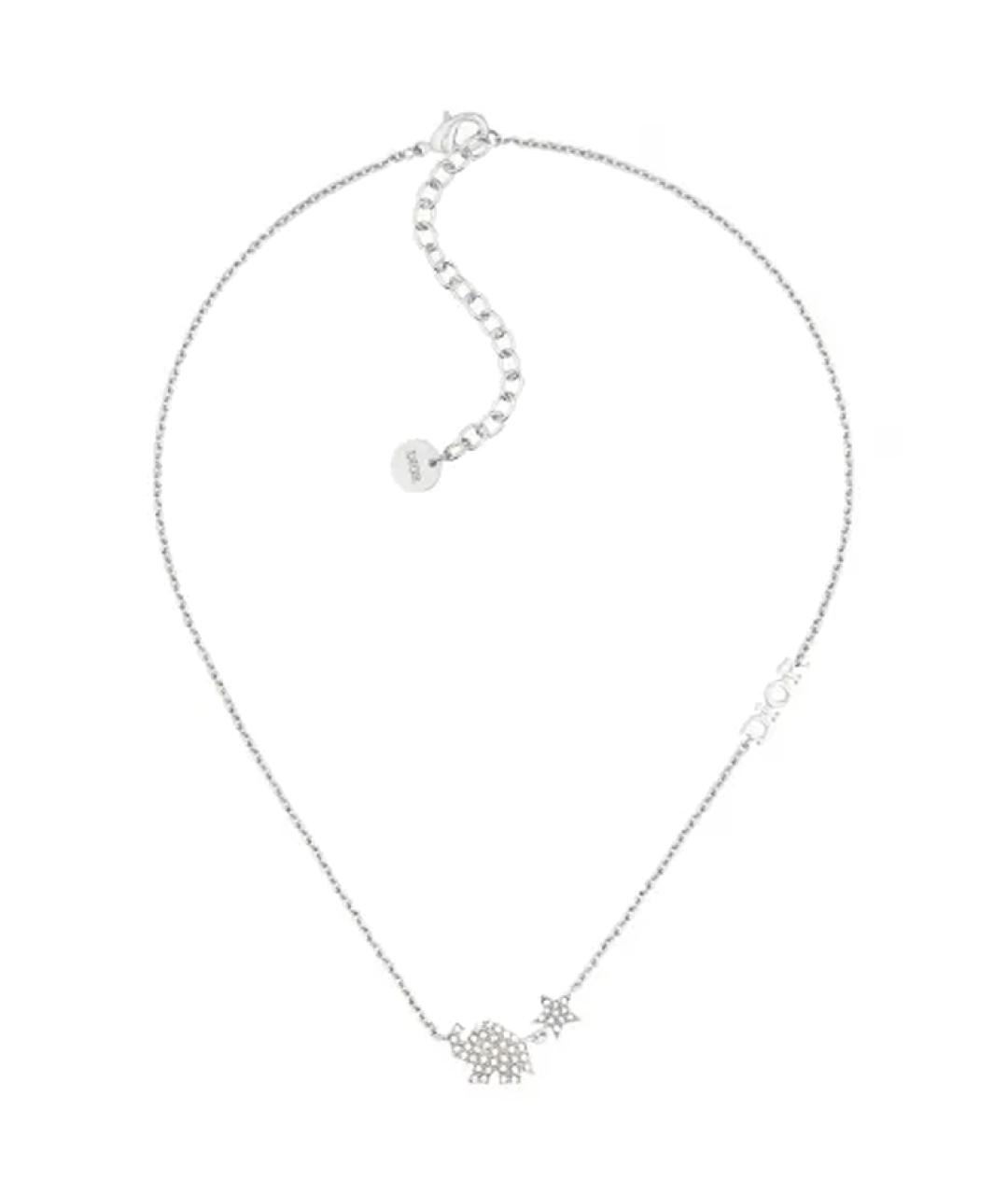 CHRISTIAN DIOR Серебряная металлическая подвеска, фото 2