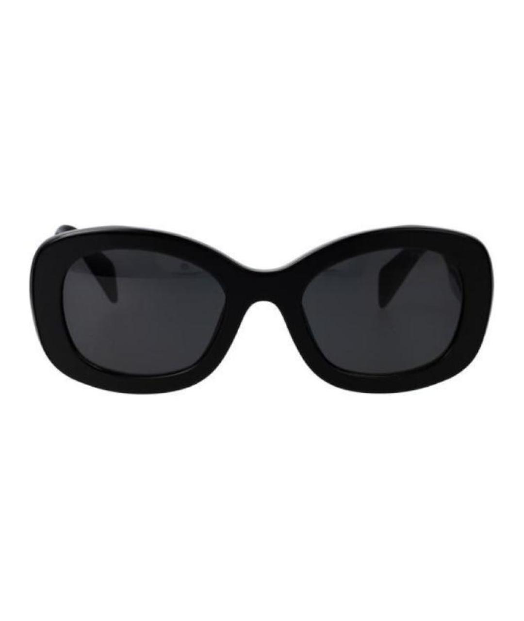 PRADA Черные пластиковые солнцезащитные очки, фото 3