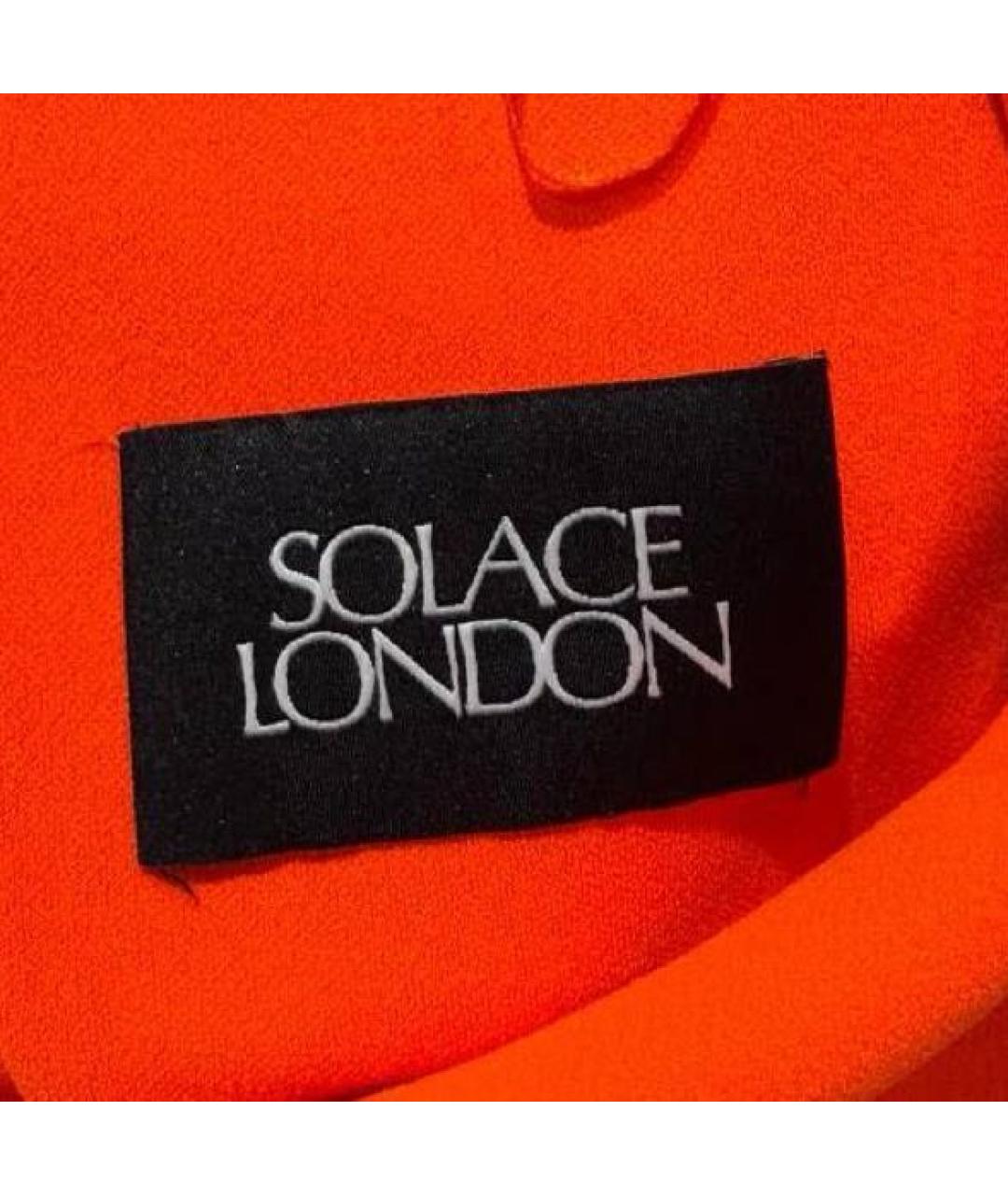 SOLACE LONDON Красное вискозное вечернее платье, фото 3