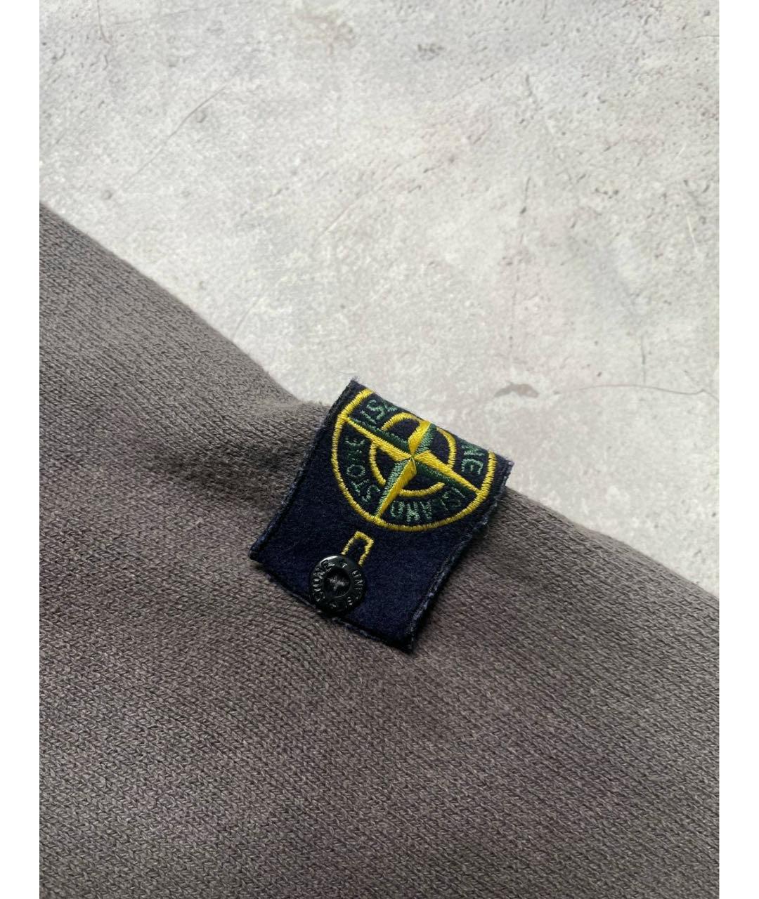 STONE ISLAND Коричневый хлопковый кардиган, фото 3