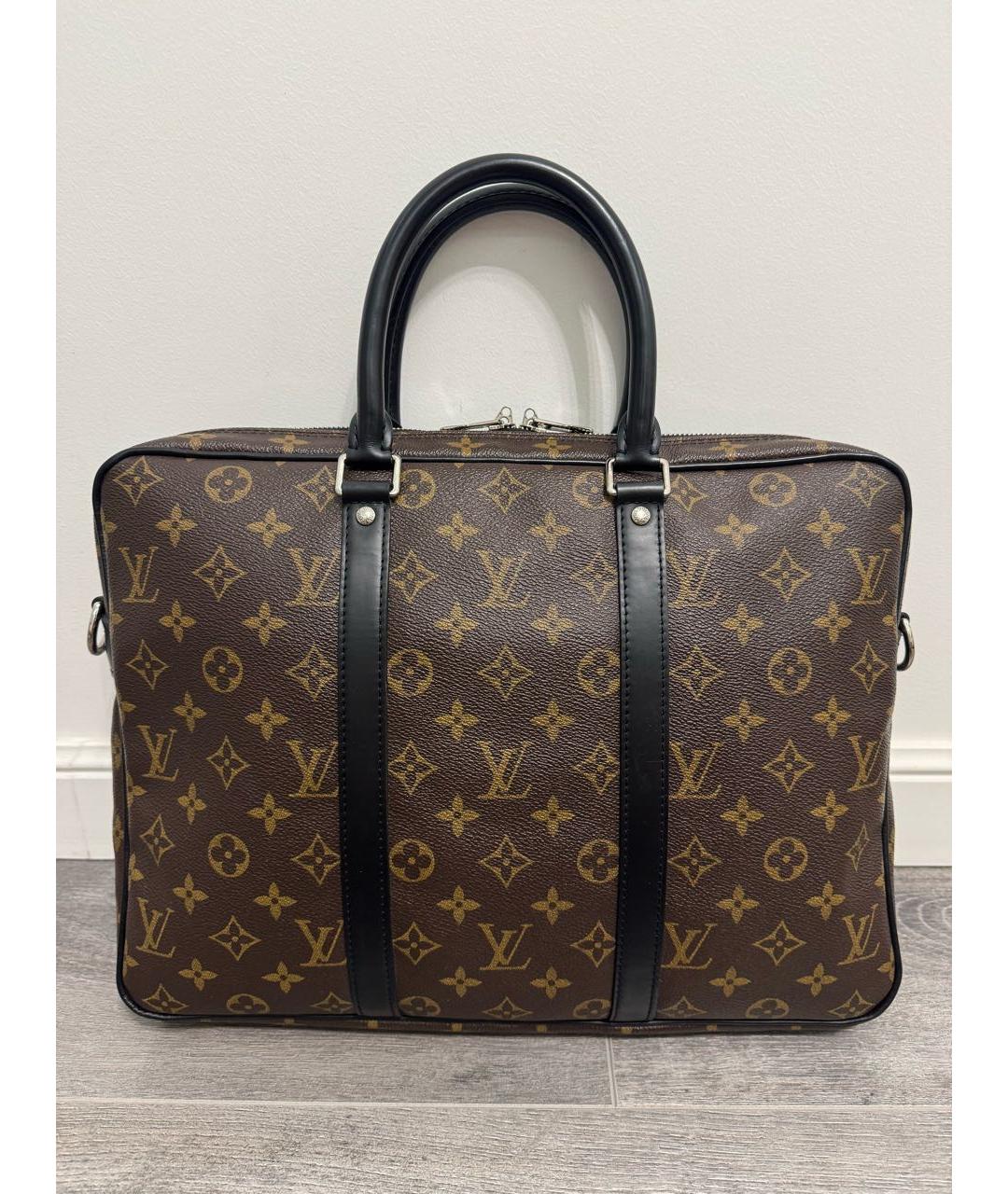 LOUIS VUITTON Коричневый портфель, фото 2