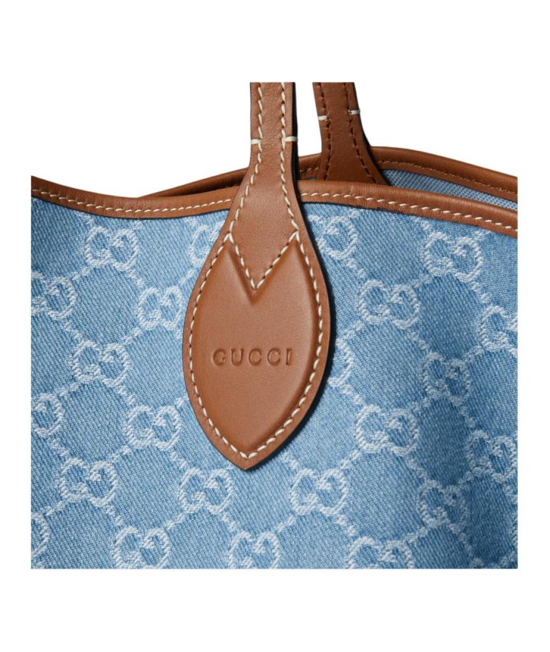 GUCCI Голубая сумка через плечо, фото 7