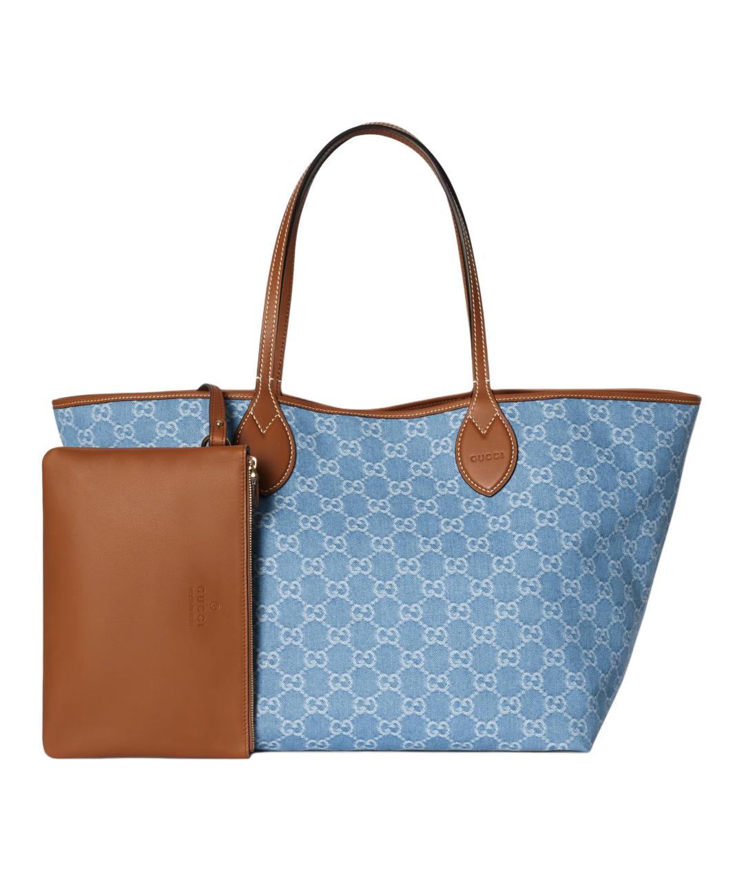 GUCCI Голубая сумка через плечо, фото 5