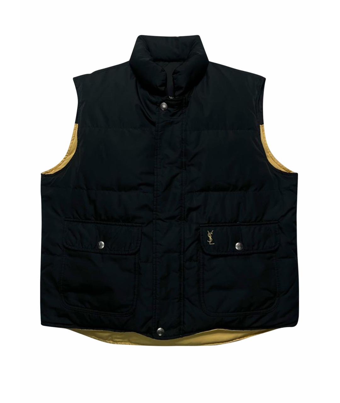 SAINT LAURENT Черный полиамидовый жилет, фото 1