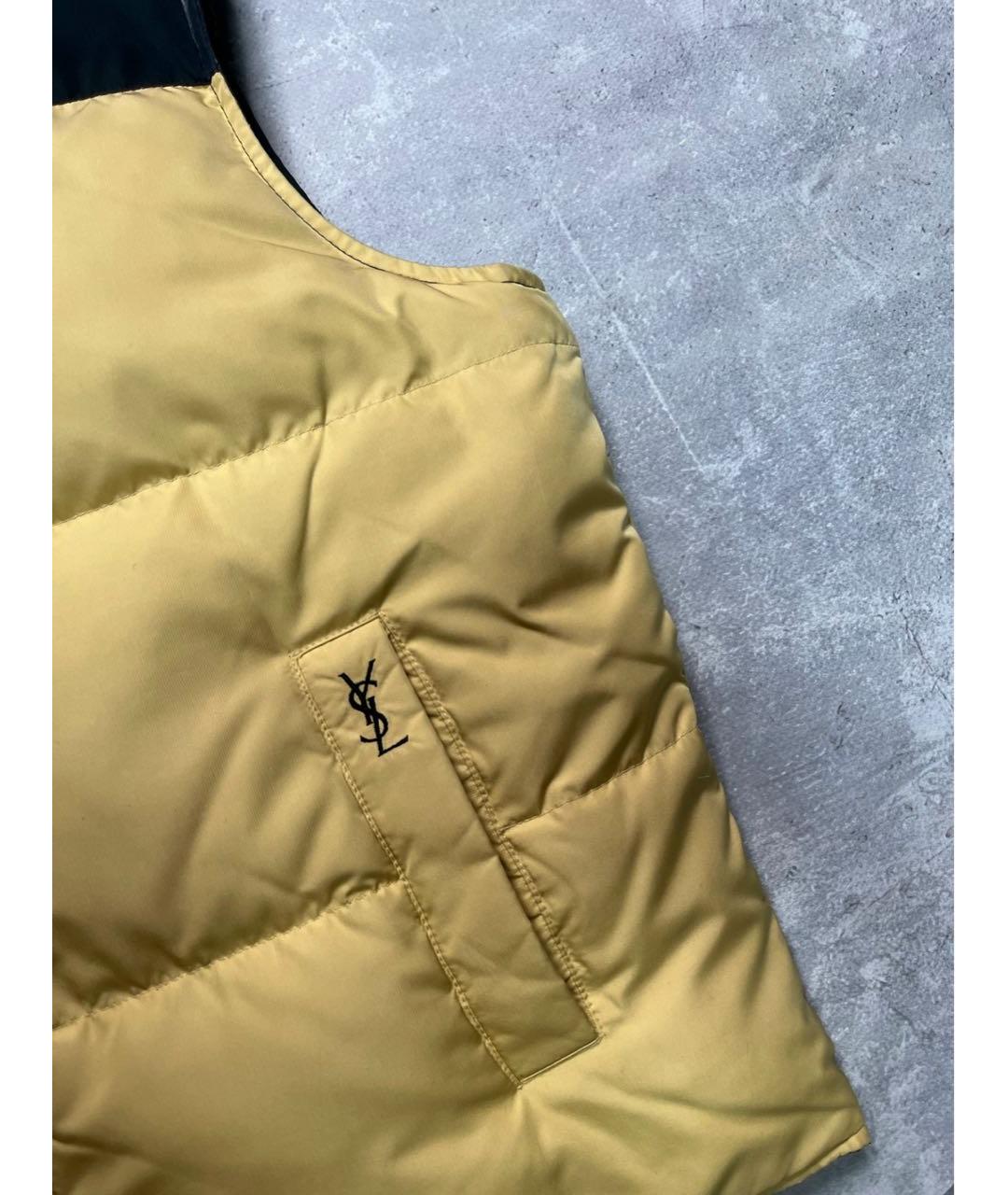 SAINT LAURENT Черный полиамидовый жилет, фото 6