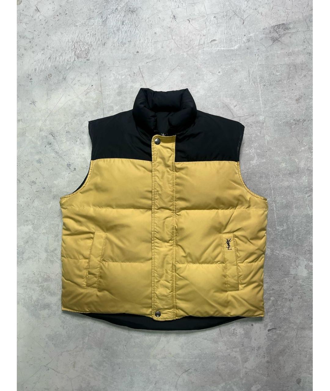 SAINT LAURENT Черный полиамидовый жилет, фото 4