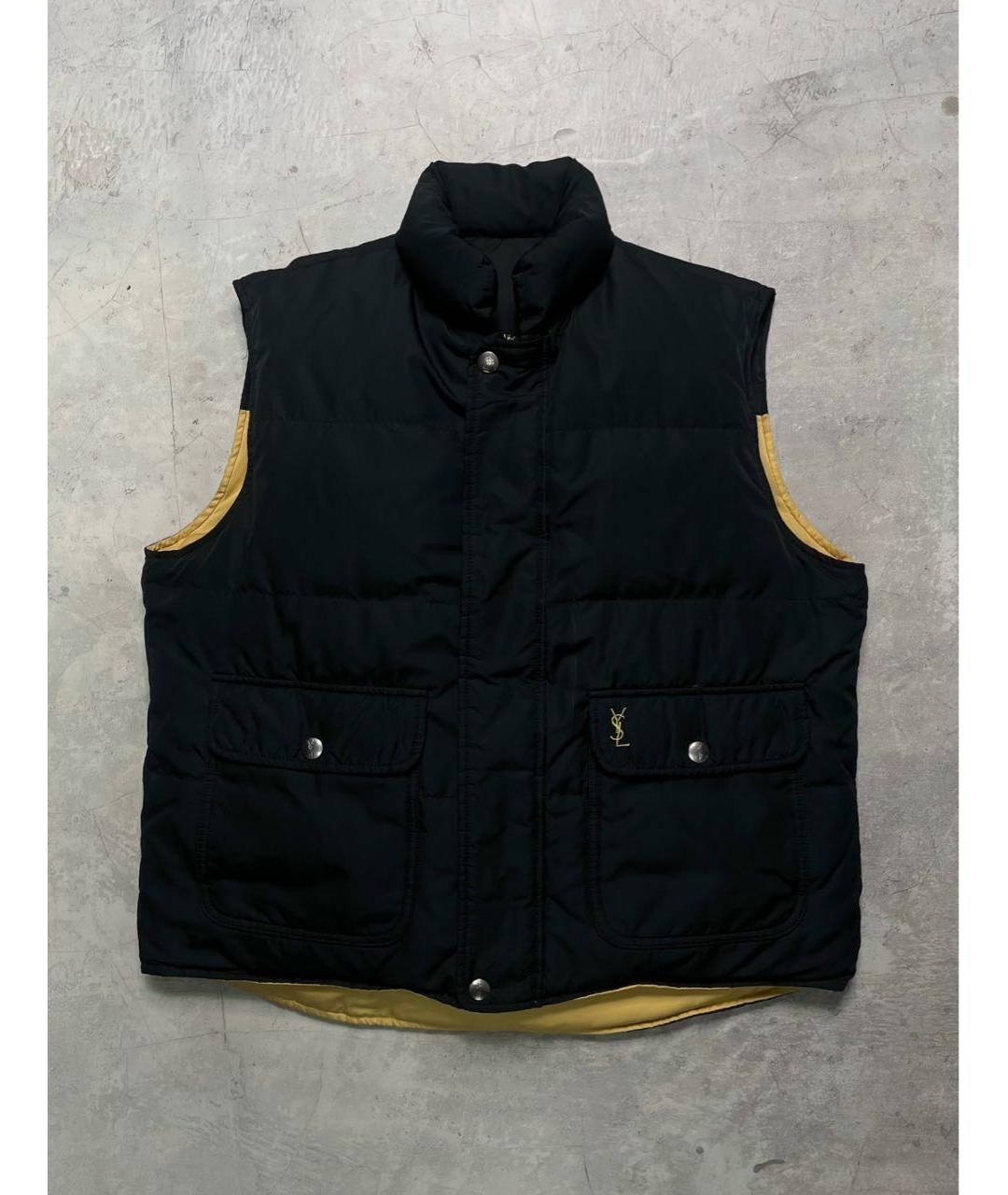 SAINT LAURENT Черный полиамидовый жилет, фото 9