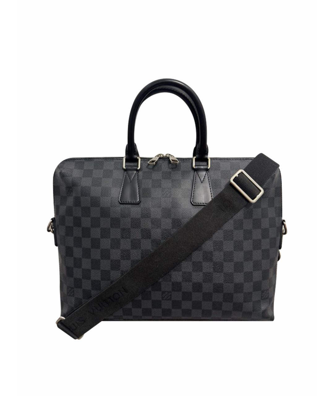 LOUIS VUITTON Антрацитовый портфель, фото 1