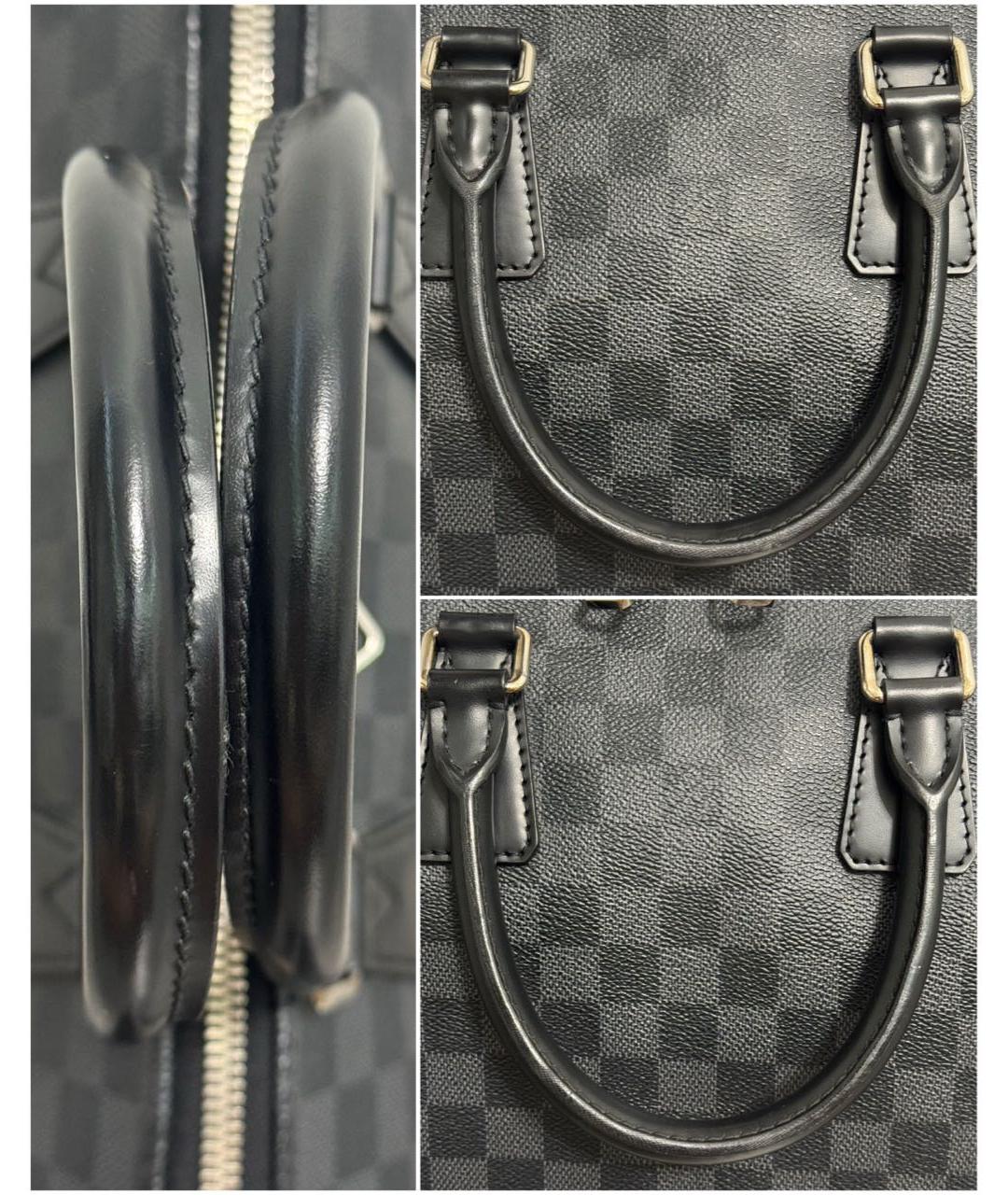 LOUIS VUITTON Антрацитовый портфель, фото 6