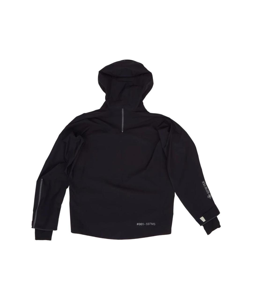 MONCLER Темно-синяя полиэстеровая куртка, фото 2