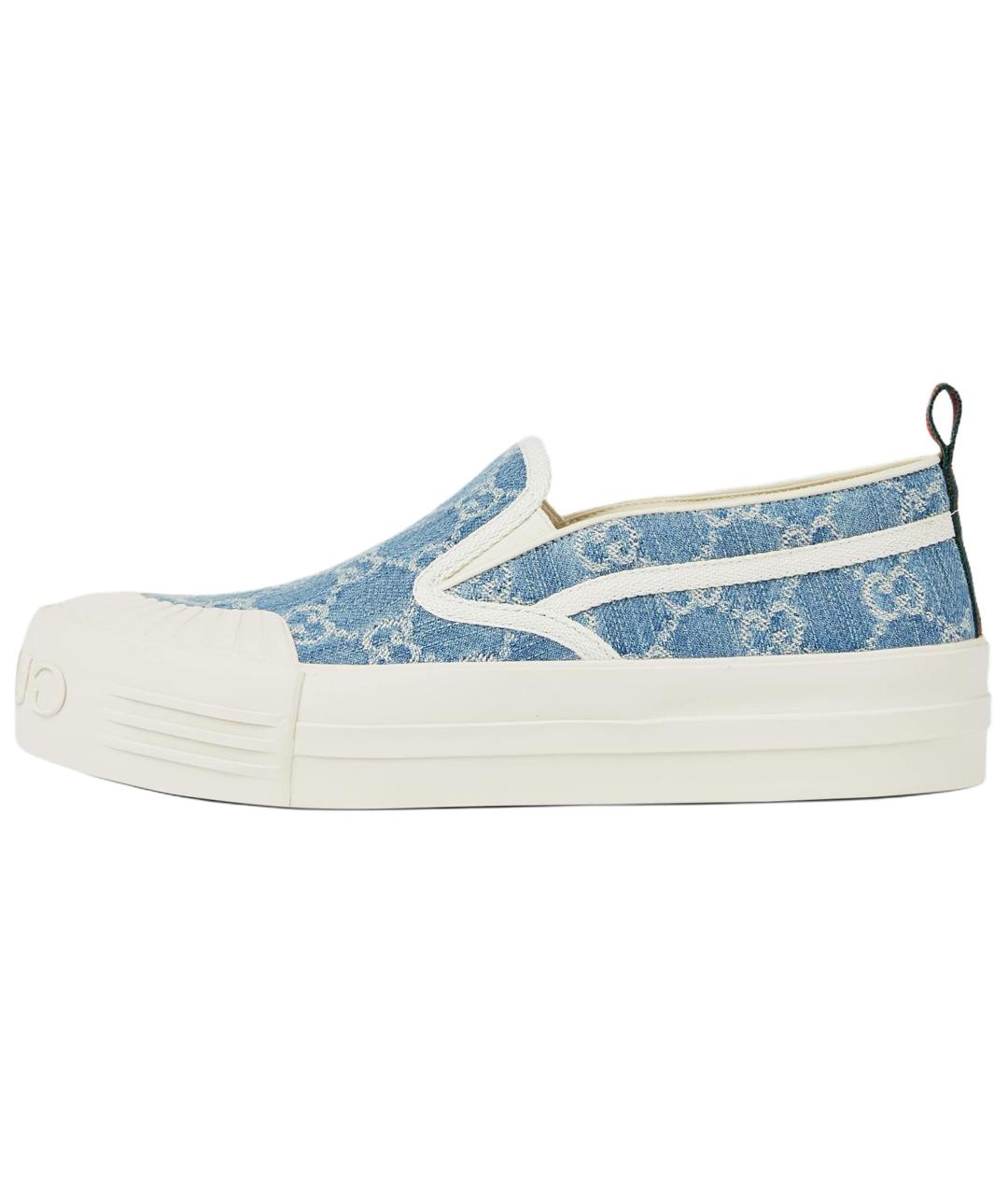 GUCCI Синие слипоны, фото 2