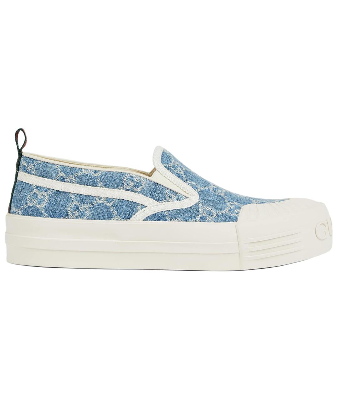 GUCCI Синие слипоны, фото 1