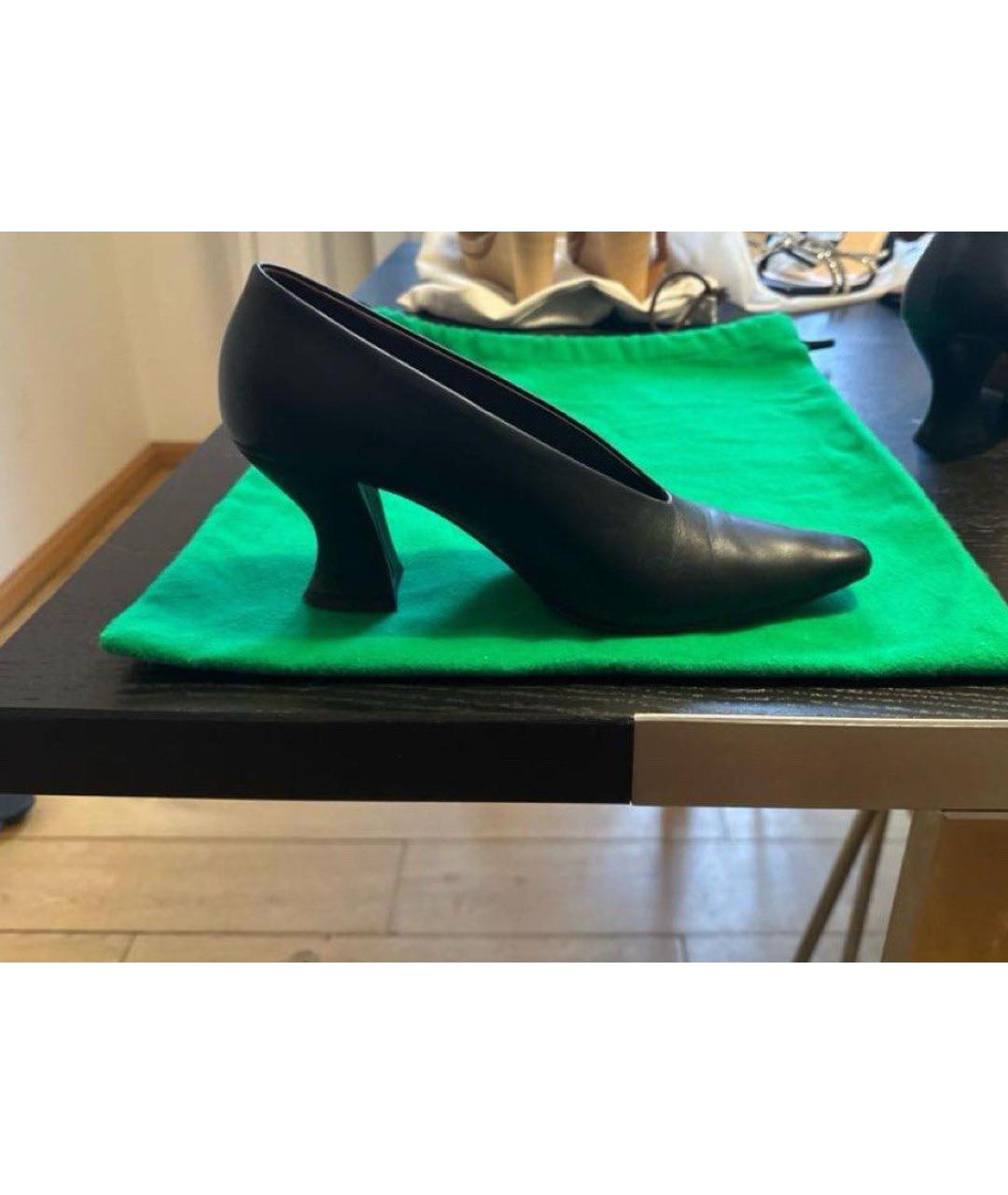 BOTTEGA VENETA Черные кожаные туфли, фото 2