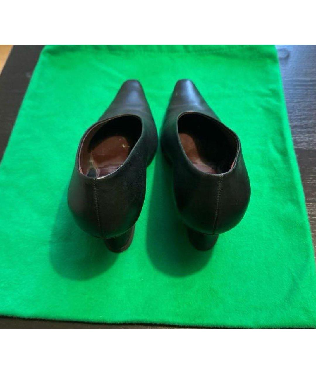 BOTTEGA VENETA Черные кожаные туфли, фото 4