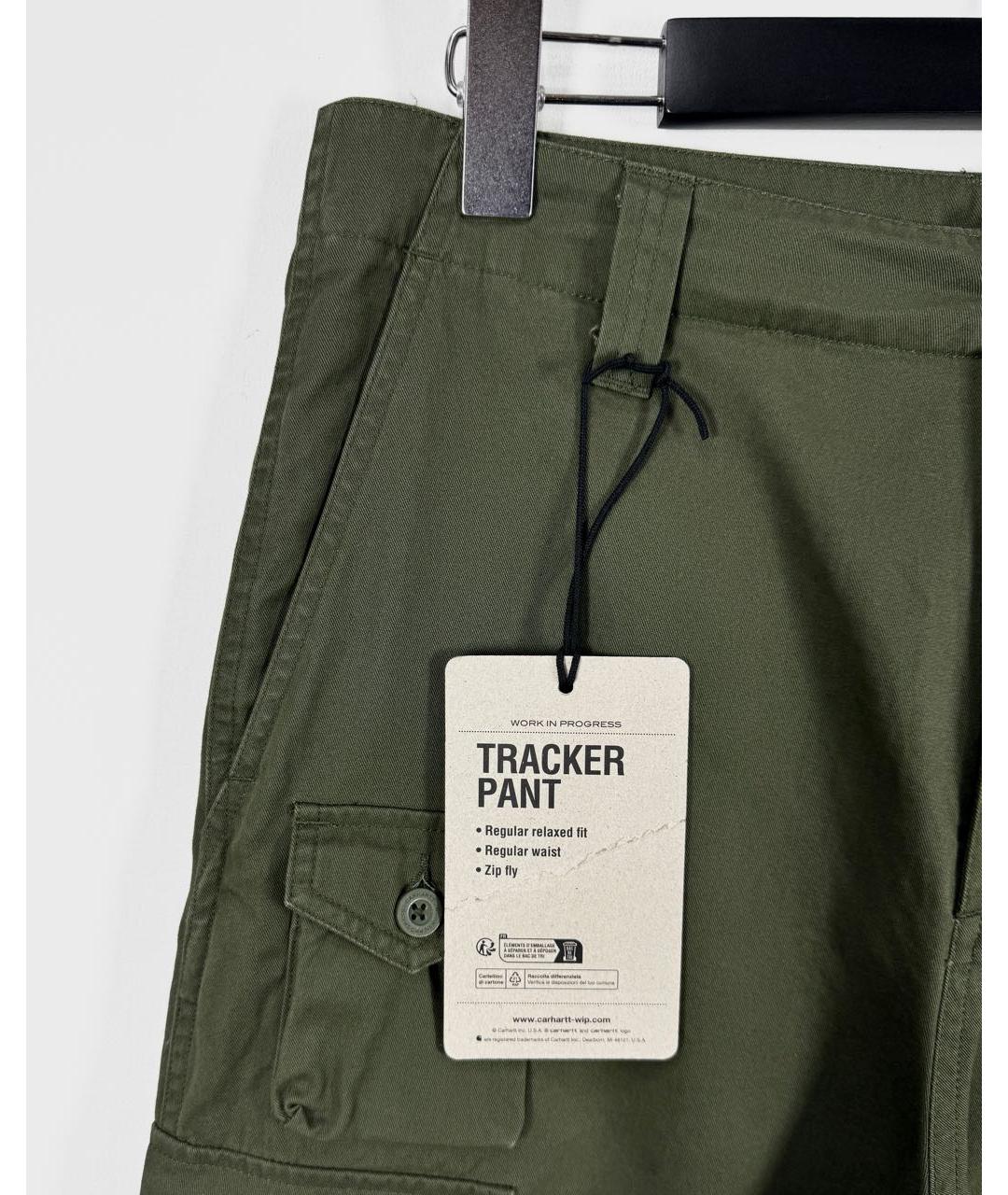 CARHARTT Хаки хлопковые повседневные брюки, фото 3