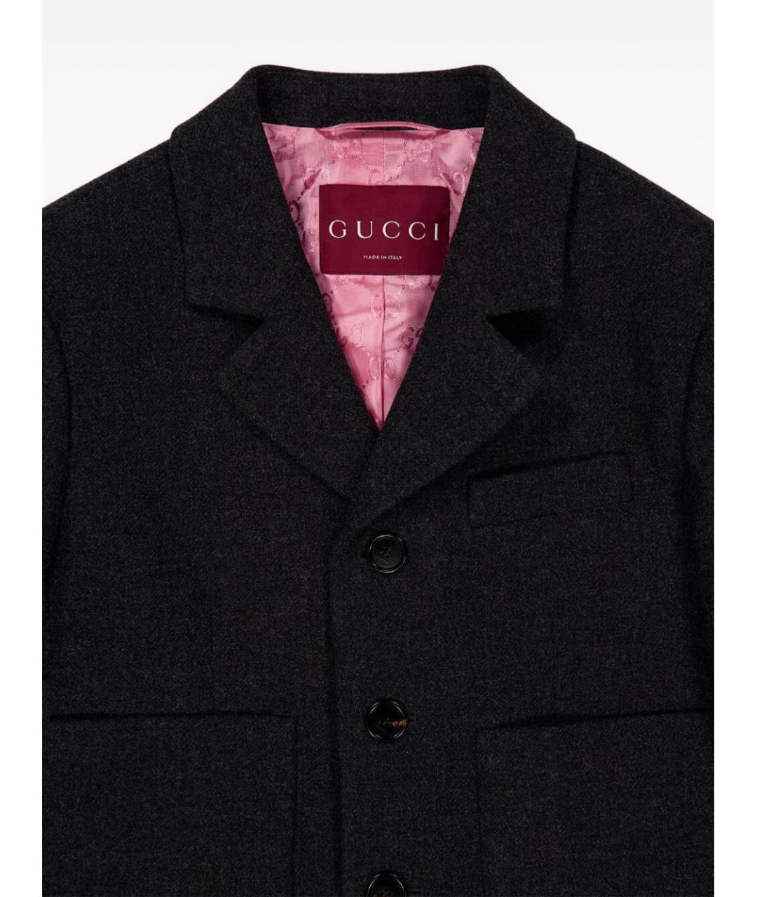 GUCCI Мульти шерстяной жакет/пиджак, фото 3