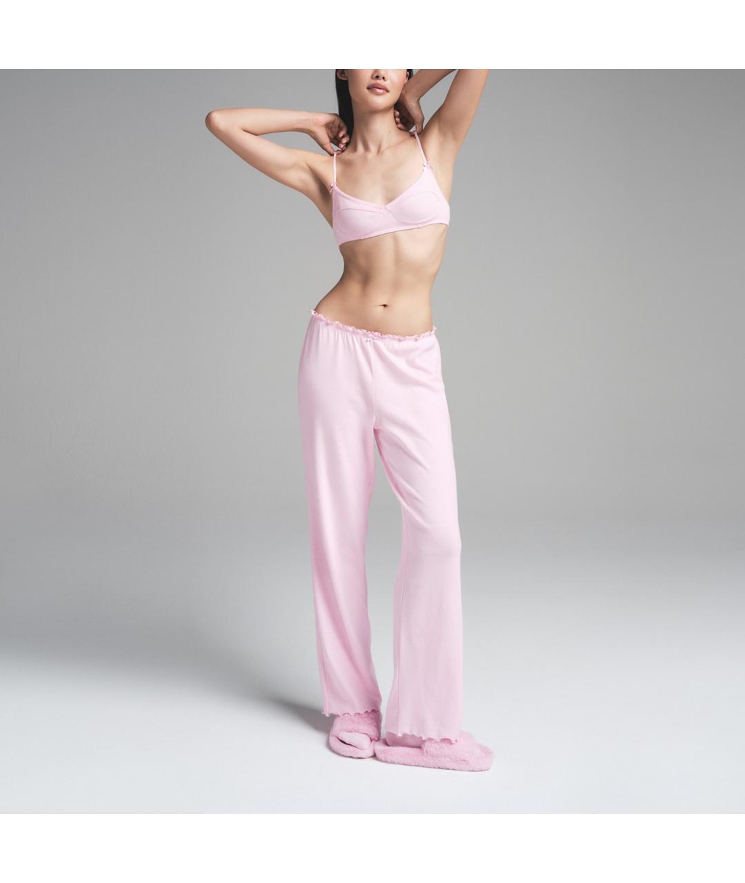 SKIMS Розовые прямые брюки, фото 4