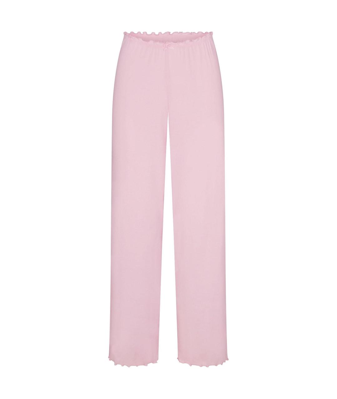 SKIMS Розовые прямые брюки, фото 1