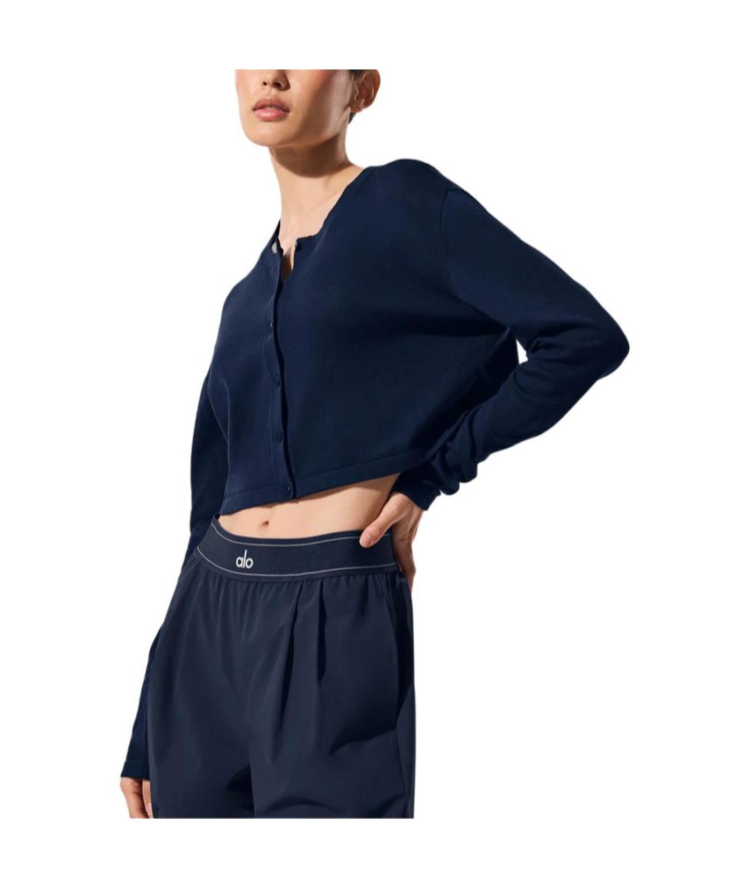 ALO YOGA Синий кардиган, фото 3