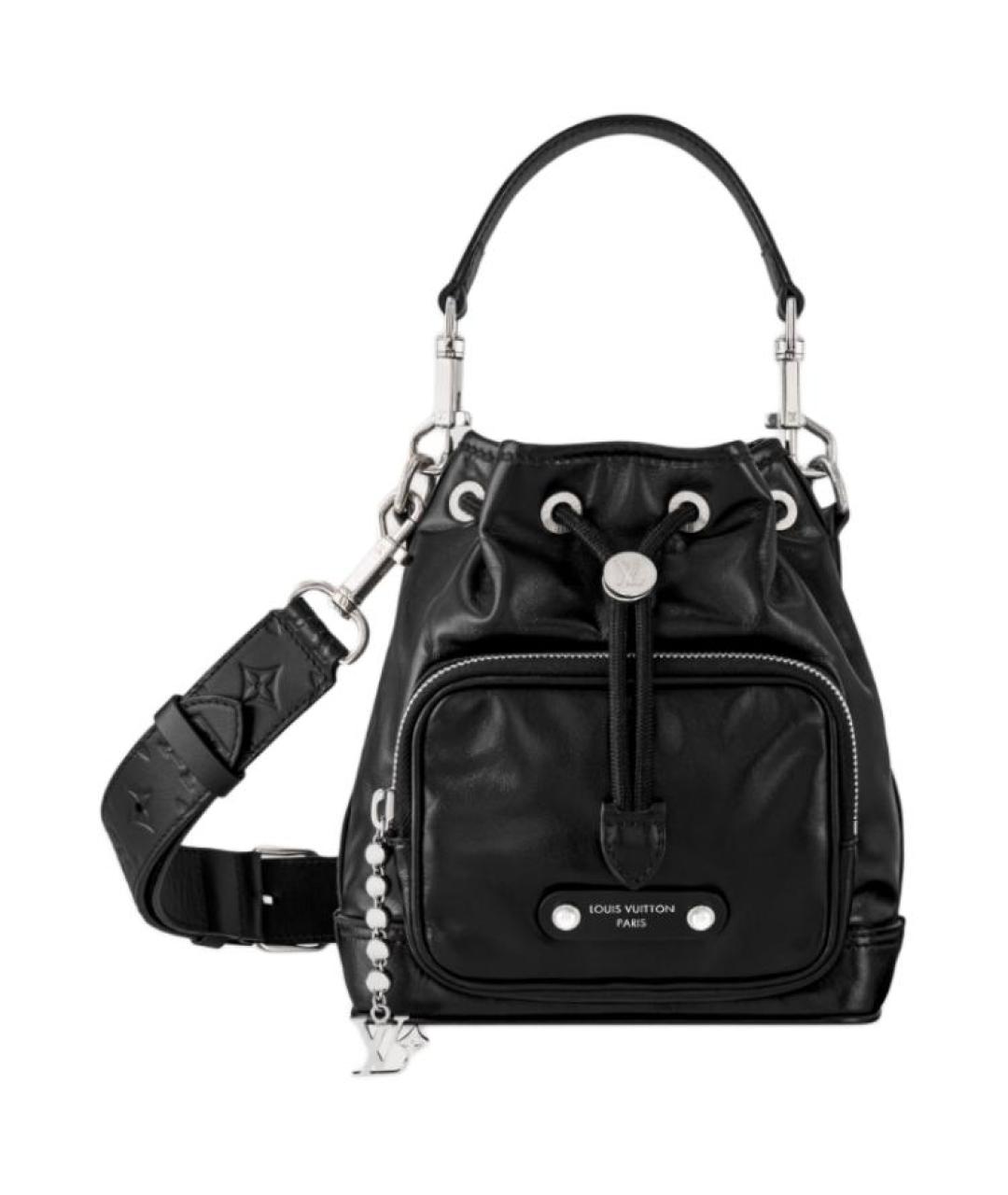 LOUIS VUITTON Черная тканевая сумка на плечо, фото 1