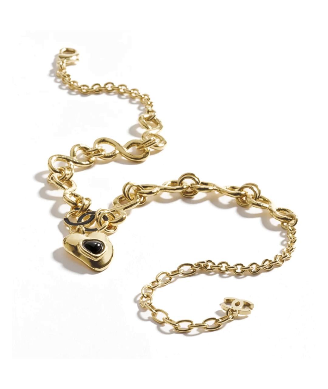 CHANEL Золотая металлическая подвеска, фото 2